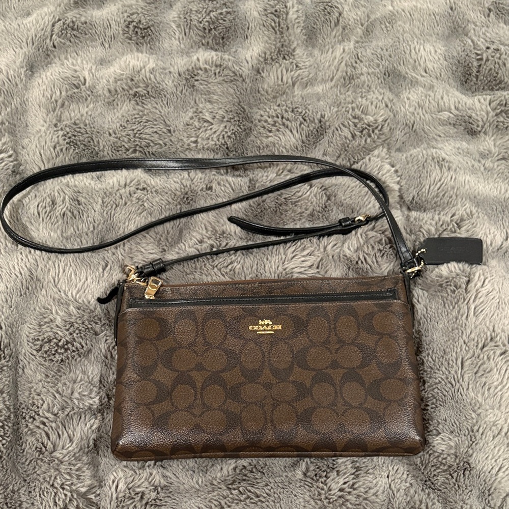 Coach Signature Brown Crossbody Bag - Picture 4 of 4